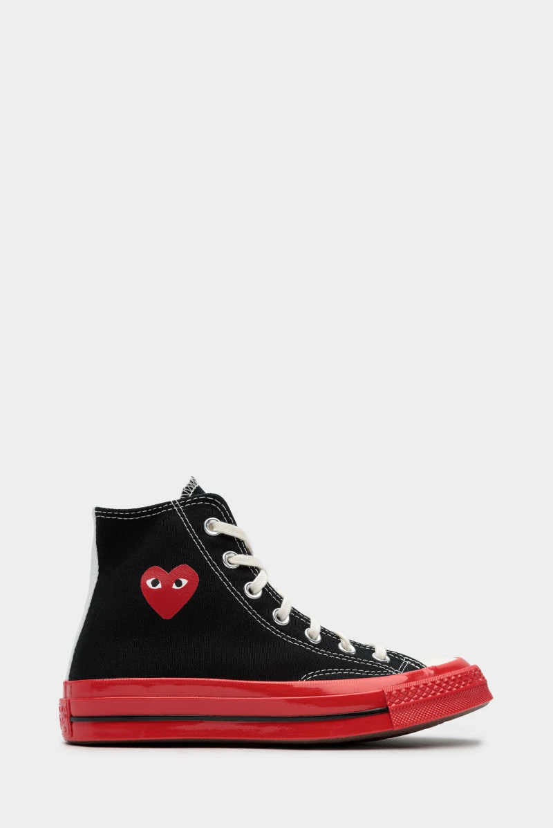 Comme des Garcons PLAY chuck 70 black red 7284230007 21690 Leform