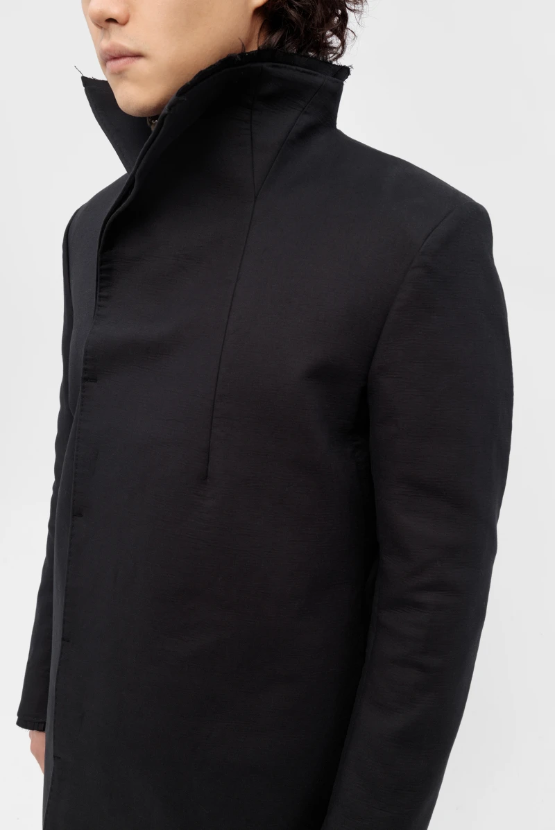 希少 BORIS BIDJAN SABERI AW 14-15 COAT1 S Пальто Boris Bidjan Saberi coat 1.1 mid black 9007241261