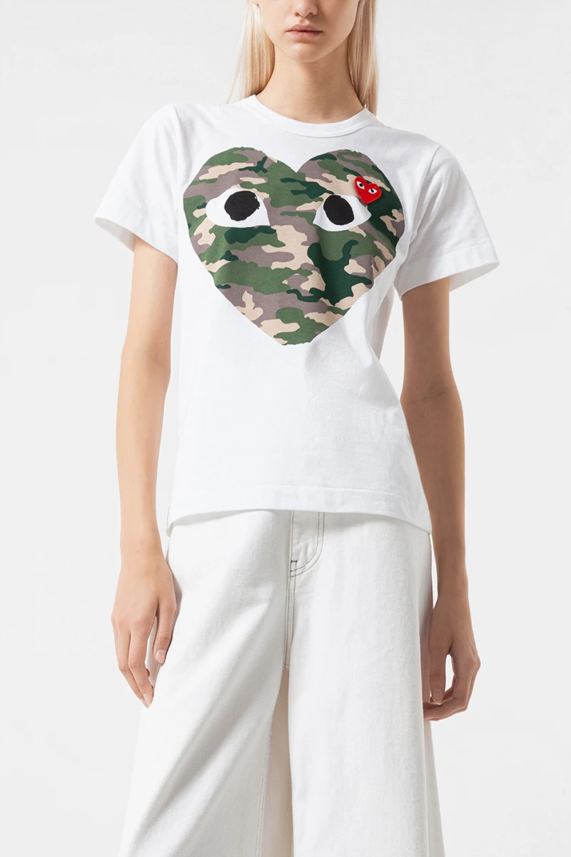 Comme des Garcons PLAY ladies tshirt white 9012212003 16290 Leform