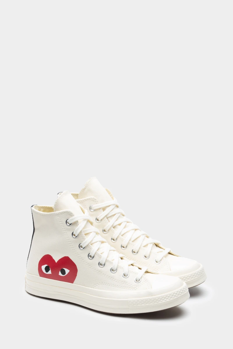 Converse x comme des garcons low white on sale