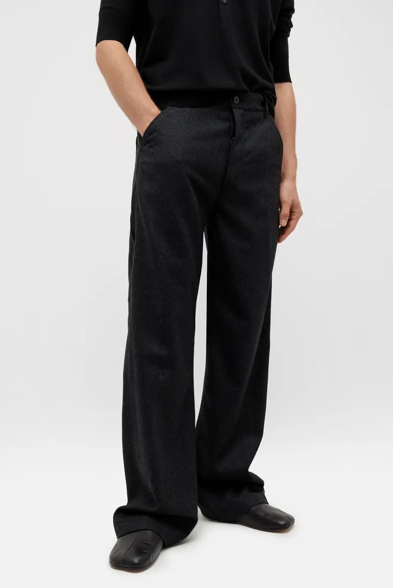 DRIES VAN NOTEN ツイルチェッククラシックパンツ BGE/46