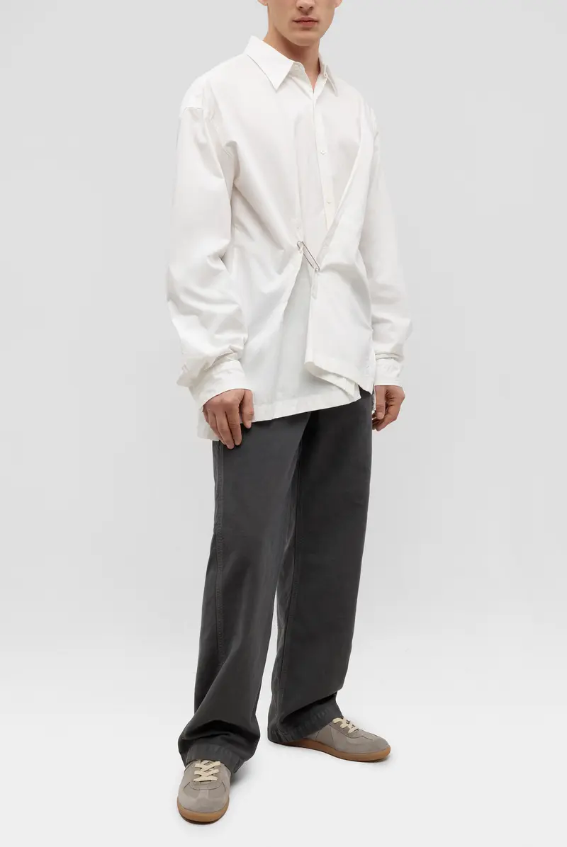 Рубашка Dries Van Noten coulter 9295 m.w.shirt off white