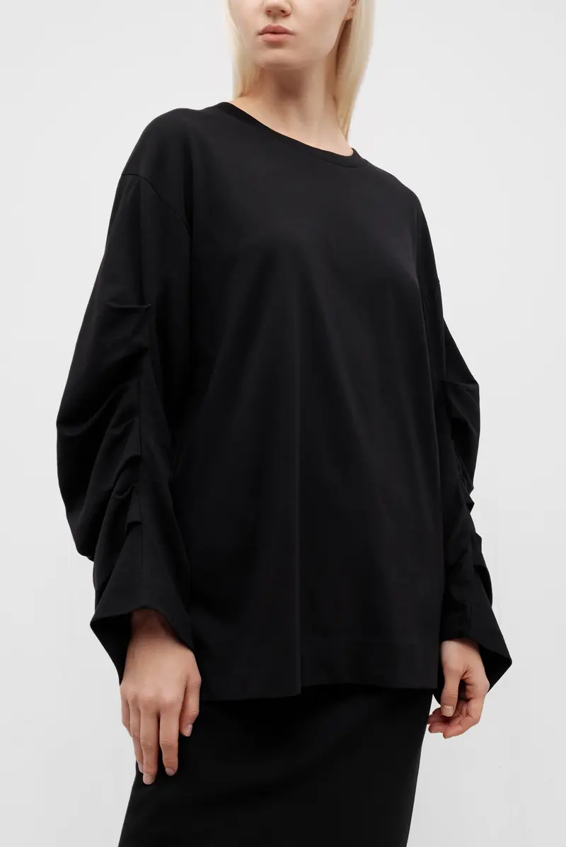 Лонгслив Dries Van Noten heynas 9603 w.k.ls.t-shirt black