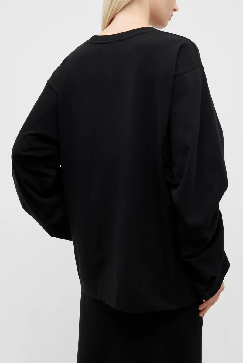 Лонгслив Dries Van Noten heynas 9603 w.k.ls.t-shirt black