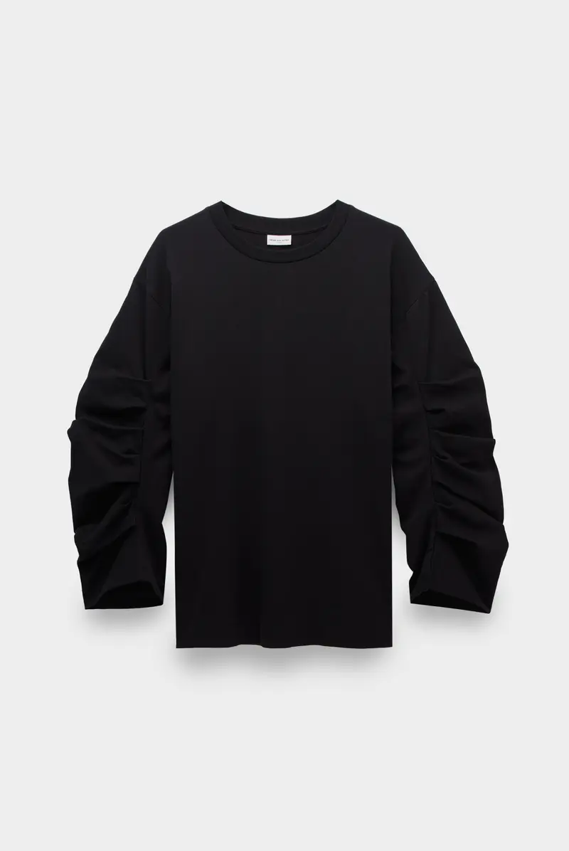 Лонгслив Dries Van Noten heynas 9603 w.k.ls.t-shirt black