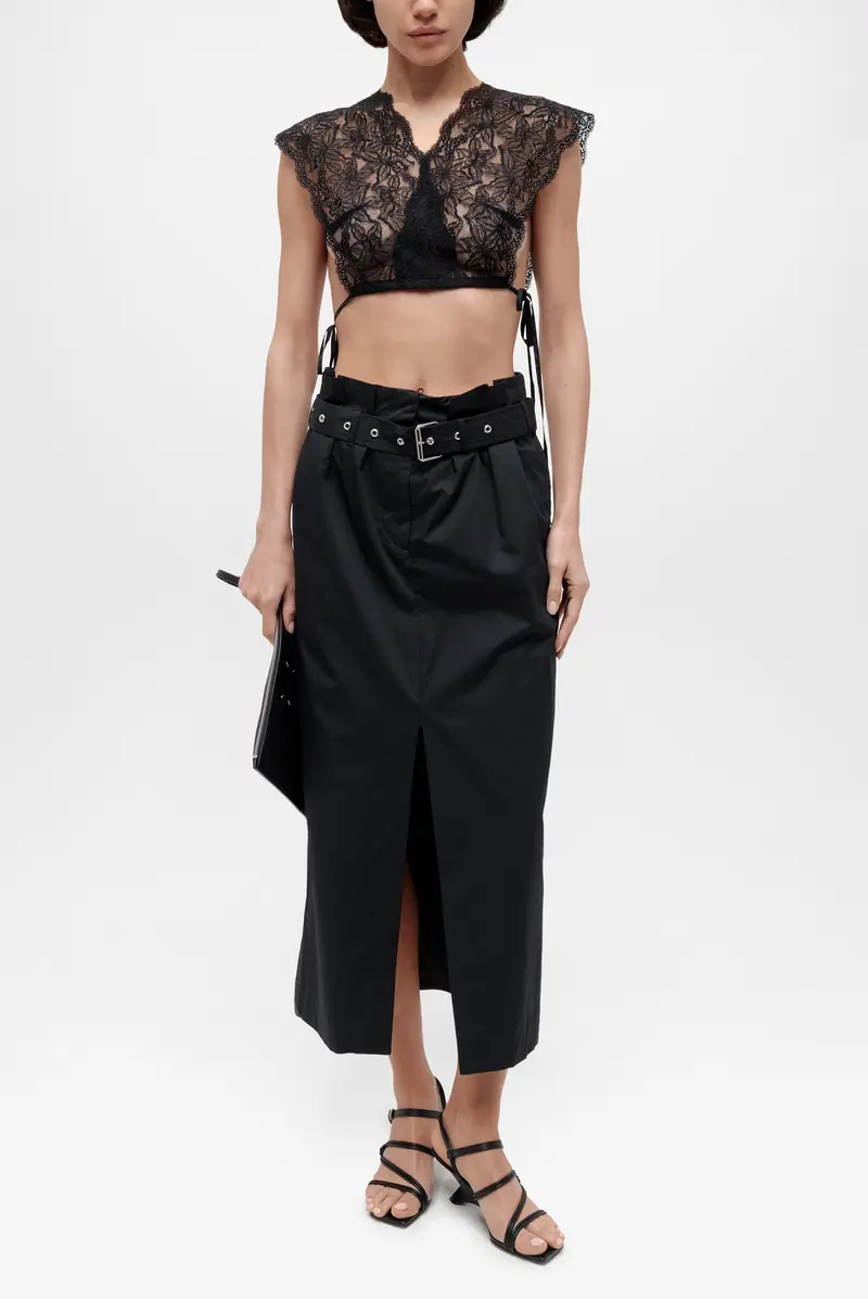Юбка Dries Van Noten seaches long 1147 w.w.skirt black Юбка Dries Van Noten seaches long 1147 w.w.skirt black