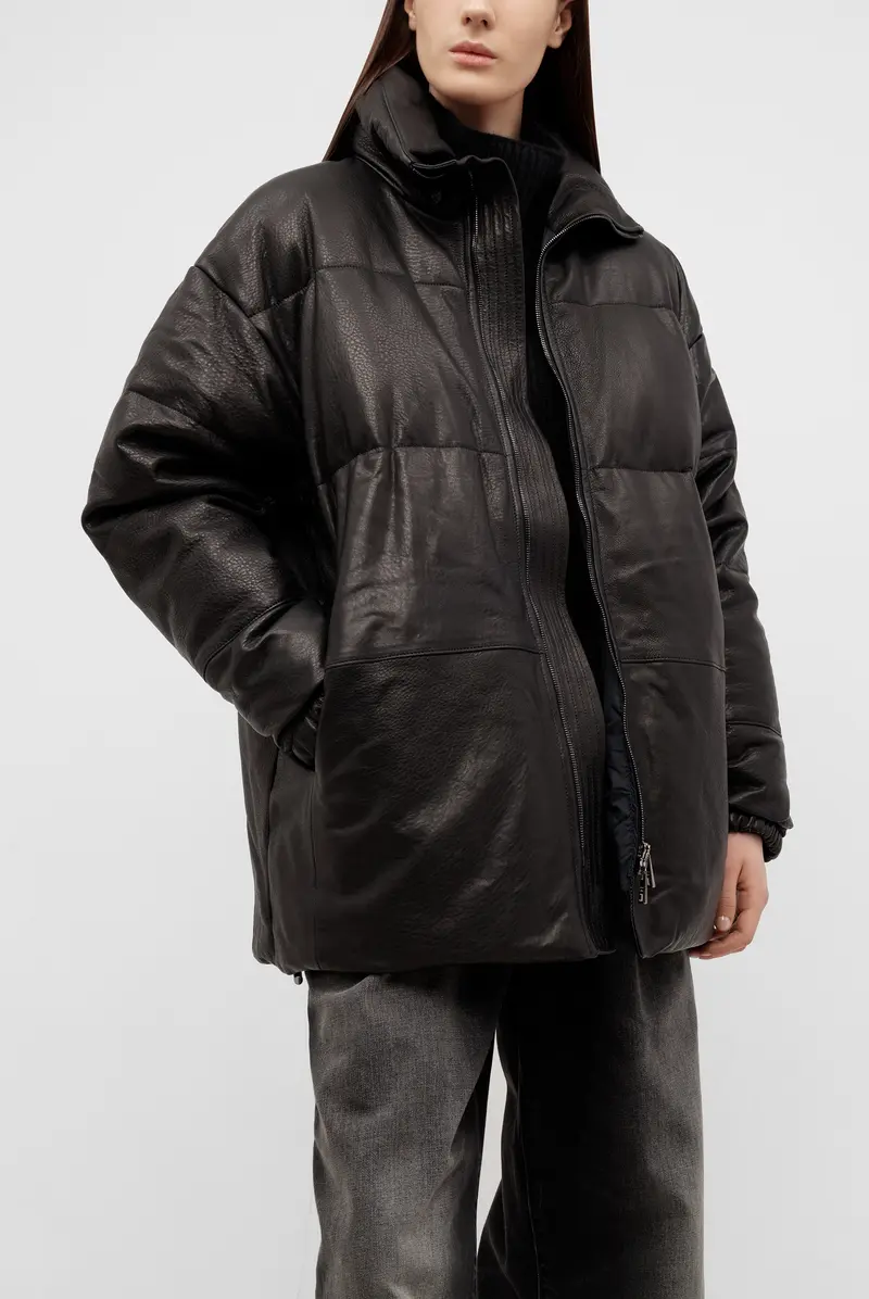 Пуховик Giorgio Brato over down jacket black 9027242007 - купить в