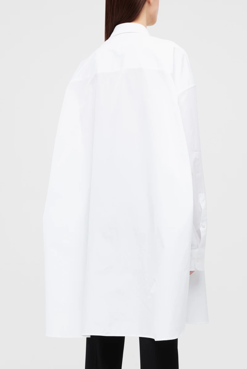 Рубашка Maison Margiela cotton poplin shirt dress optic