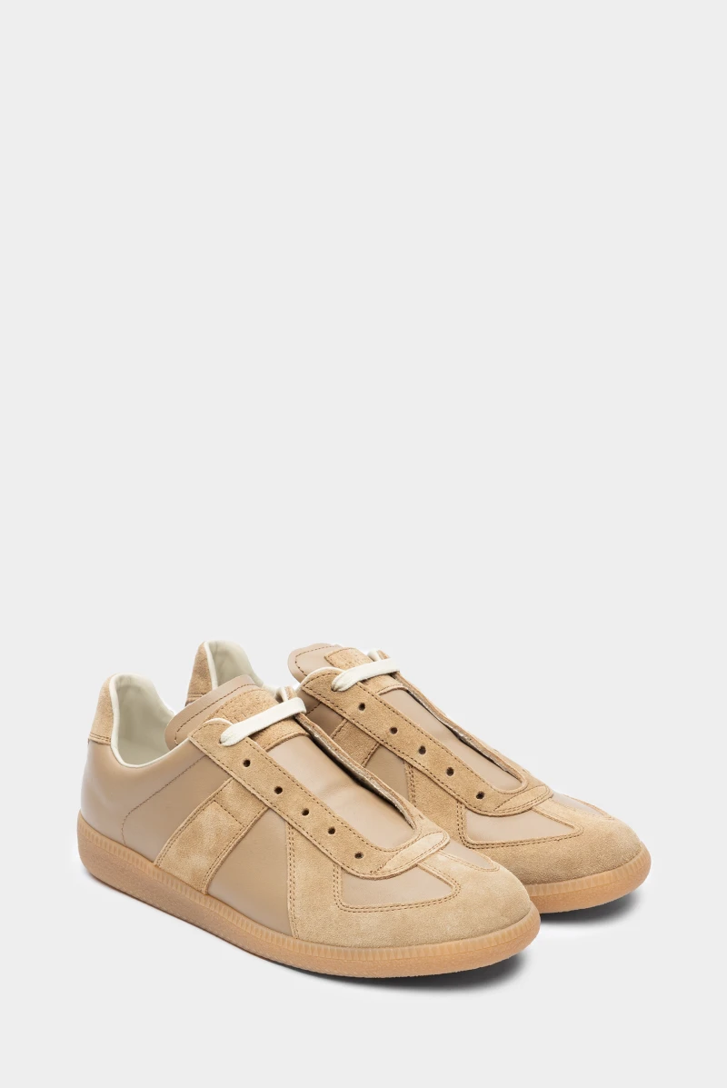 【Maison Margiela】C★ Silver leather sneakers - MAISON MARGIELA - Mariodannashop