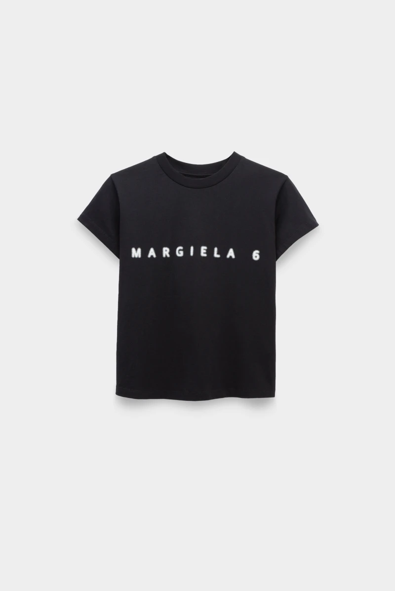 Tシャツ・カットソー (W) MM6 Maison Margiela Glow In The Dark T-shirt Black Футболка MM6 Maison Margiela glow in the dark t-shirt black
