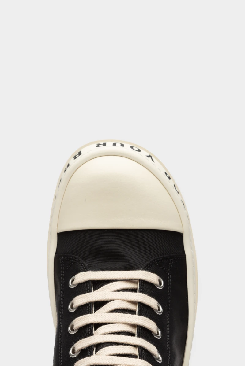 Кеды Rick Owens low sneaks black/milk 9073231105 - купить в Москве