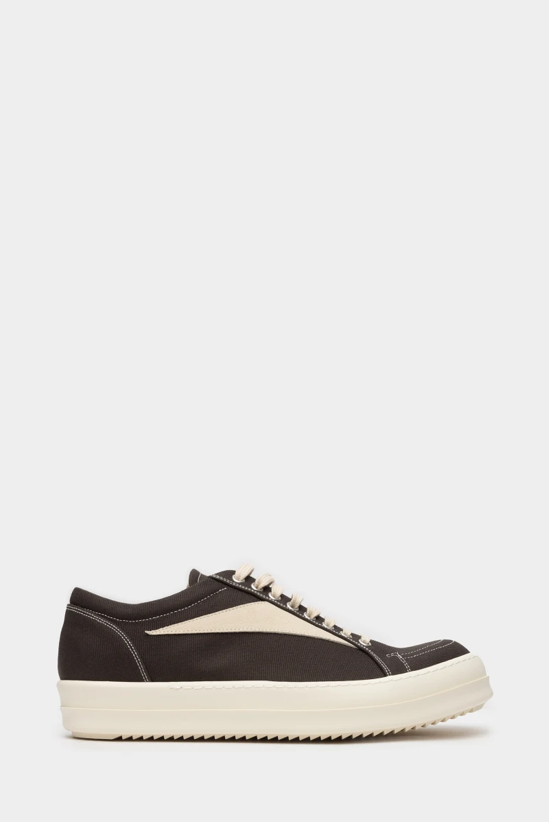 Кеды Rick Owens vintage sneaks dark dust/pearl/milk Кеды Rick Owens vintage sneaks dark dust/pearl/milk