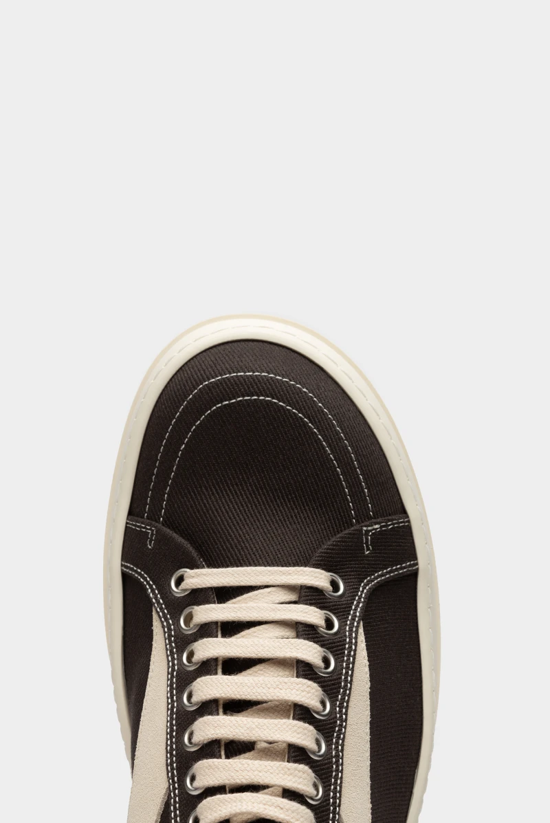 Кеды Rick Owens vintage sneaks dark dust/pearl/milk 9073231109