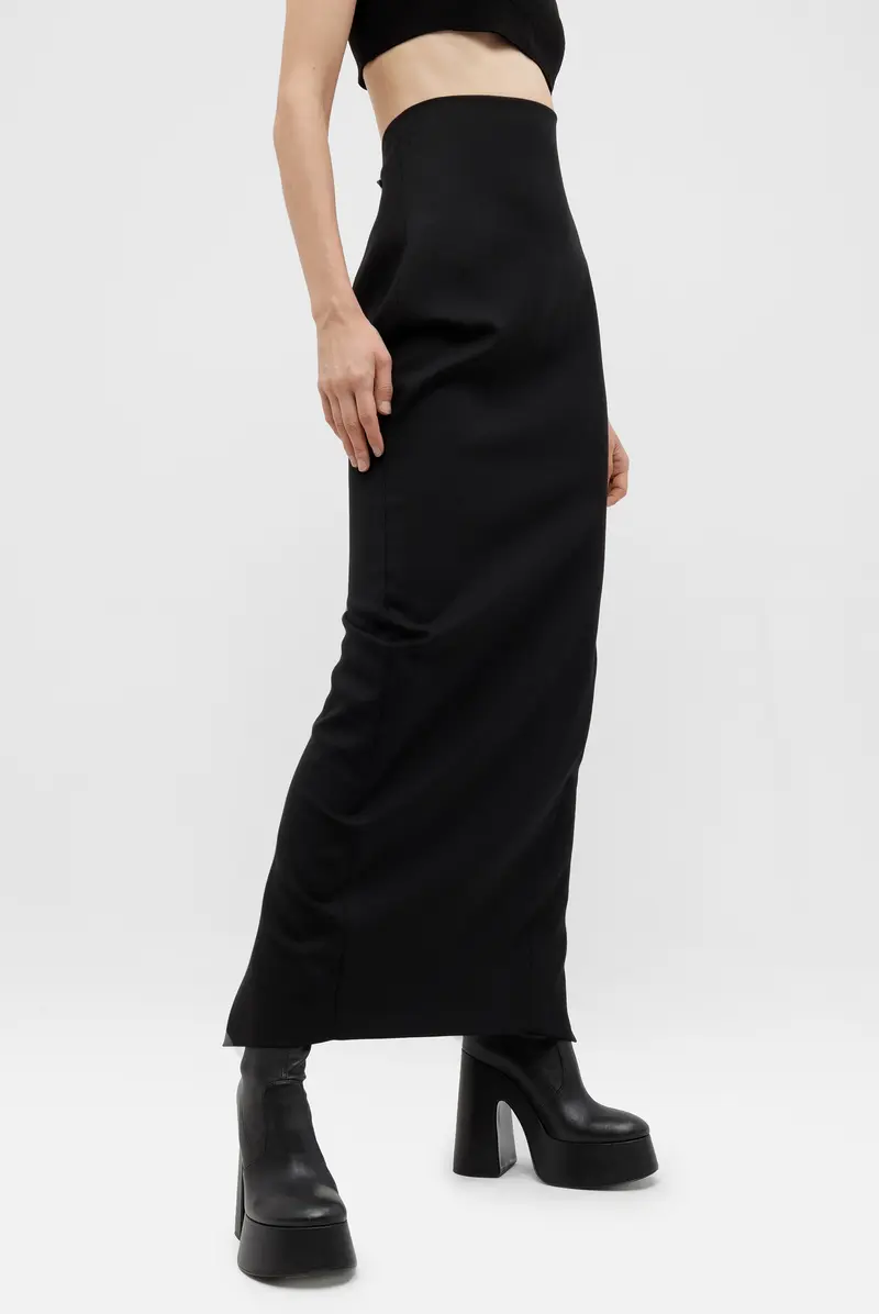 Rick Owens skirt rp02d3344 wgp black 9073242132 83990 Leform