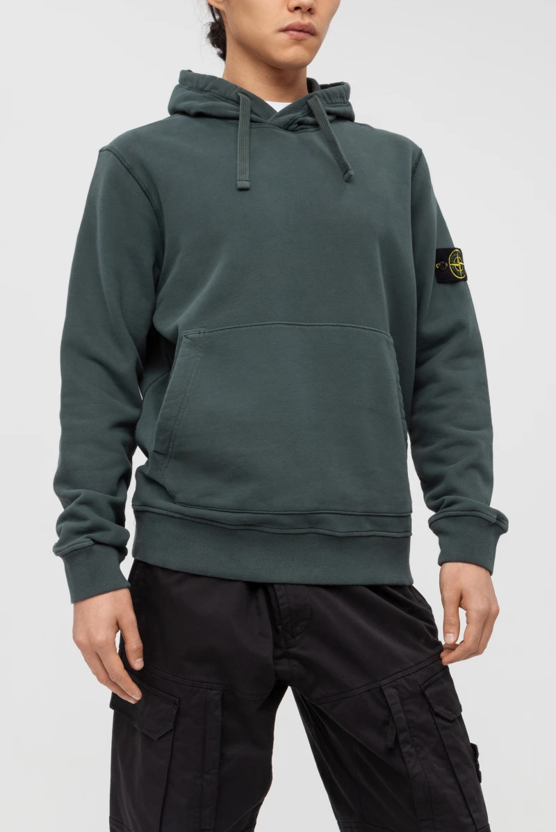 Stone Island 64120 brushed cotton fleece hooded sweatshirt 9083231002 30790 Leform