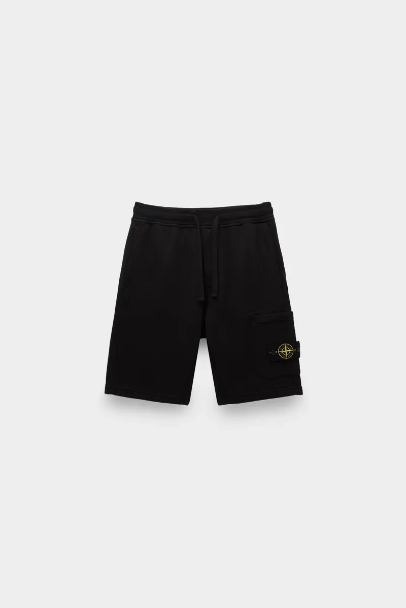 Stone  Felpa Bermuda S ブラック Шорты Stone Island felpa bermuda nero 9083242023 - купить в Москве