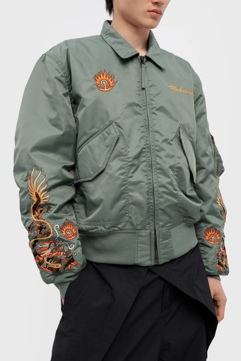 Бомбер Maharishi 5059 dragon cwu-45 flight jacket sage