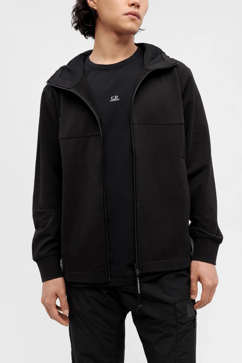Худи C.P. Company metropolis series stretch fleece mixed