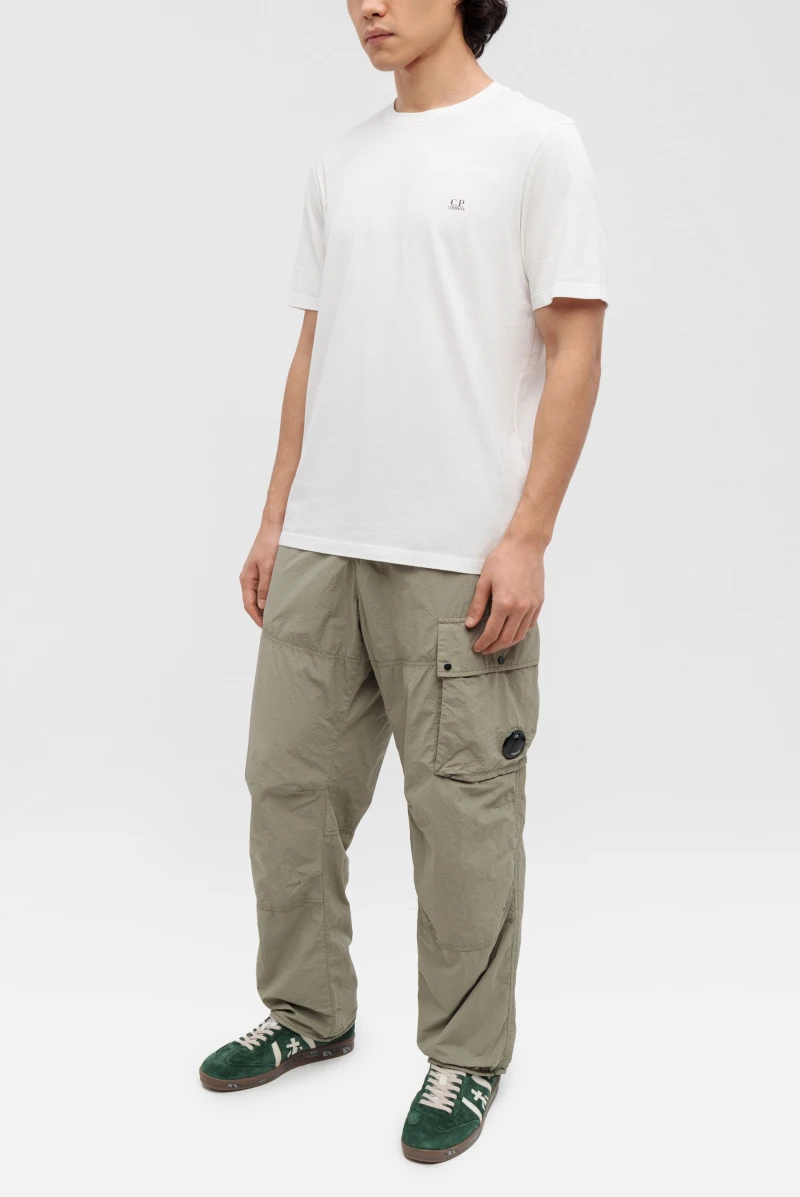 Брюки C.P. Company flatt nylon loose cargo pants silver sage