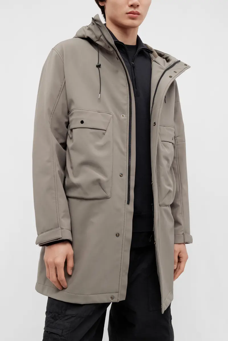 Парка C.P. Company c.p. shell-r hooded parka jacket walnut