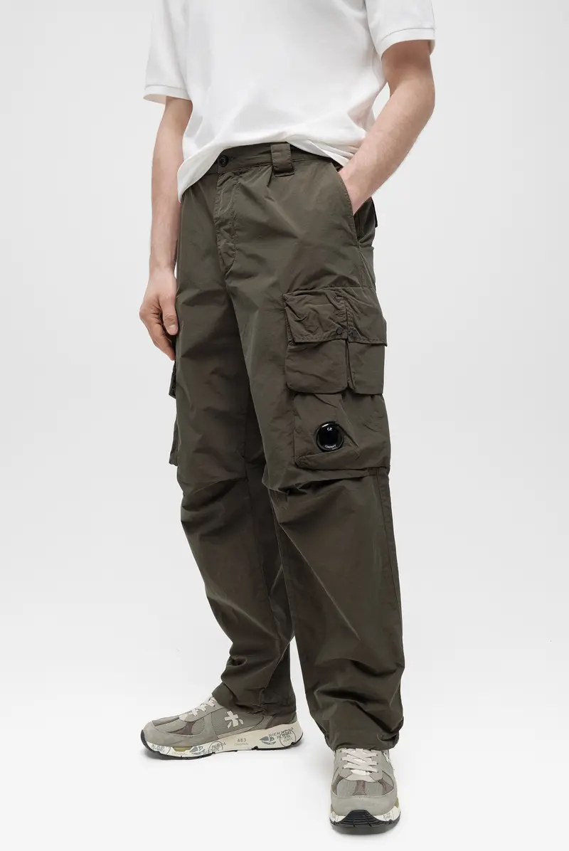 Брюки C.P. Company flatt nylon cargo pants ivy green 9113251159