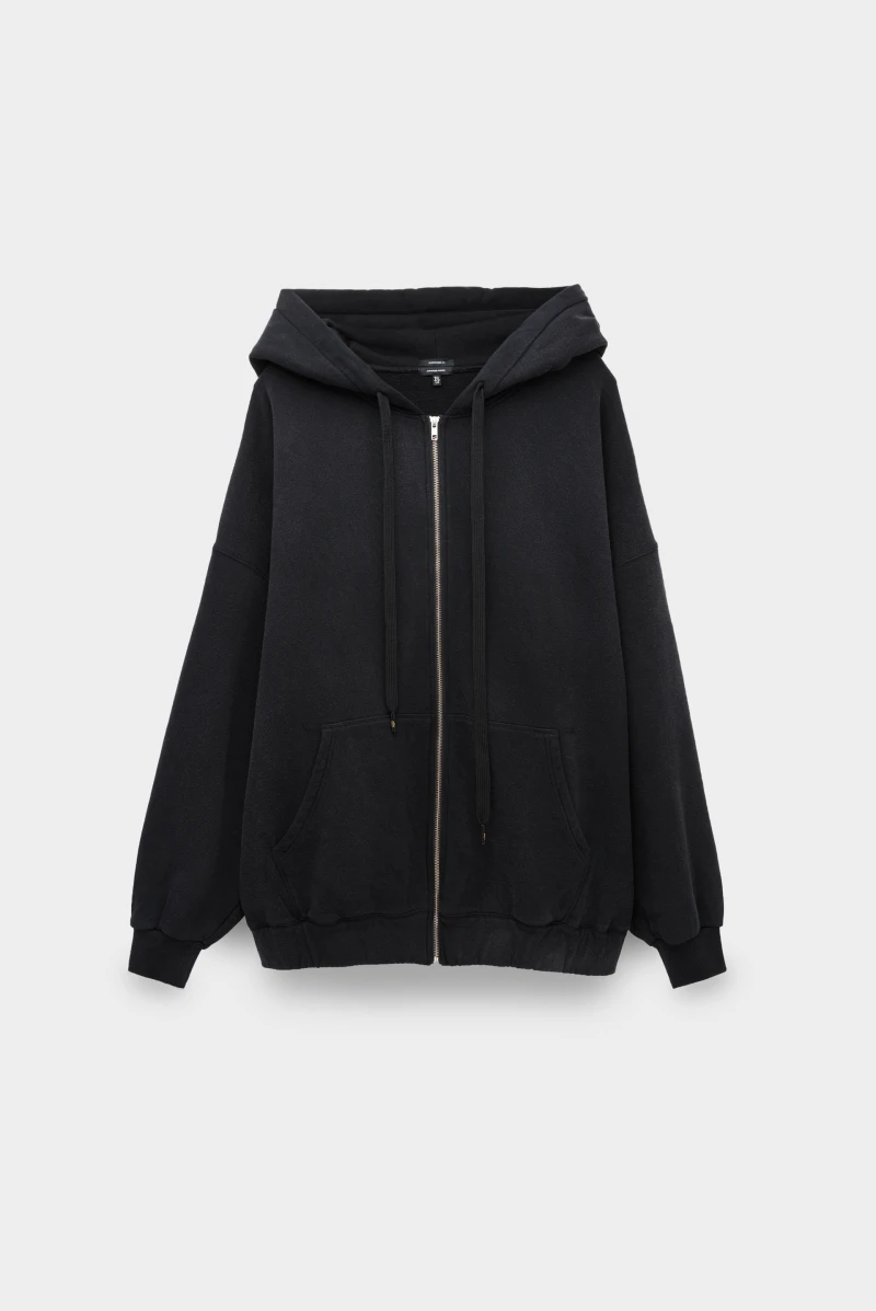 Ladies black zip up jacket online