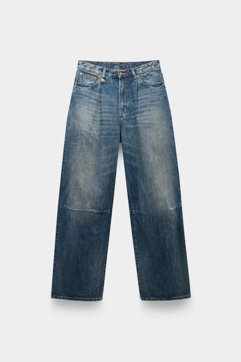 Джинсы R13 wayne articulated knee jean dawson blue