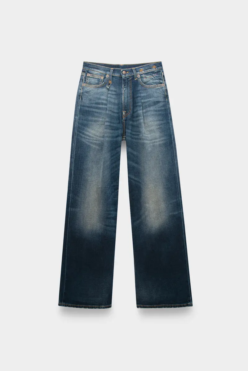 Джинсы R13 damon pleated jean ansel blue 9153242124 - купить в Москве за  56690 руб. - интернет-магазин Leform