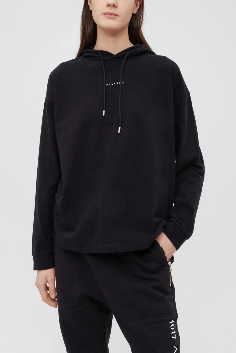 Худи Alyx hooded tee visual black 9608231025 - купить в Москве за