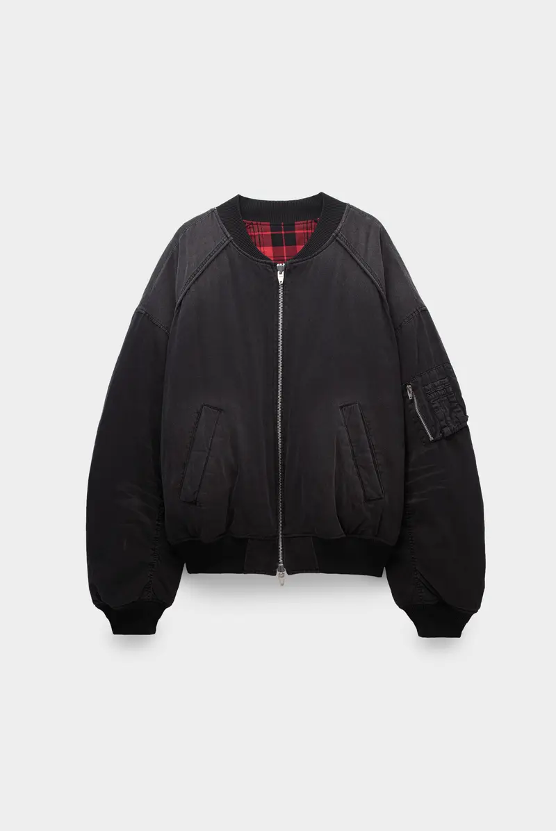 JUNJUN Куртка Juun.J out pocket design stand collar jumper black