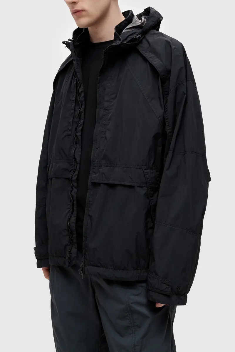 Куртка Juun.J oblique cut detail mid-length jumper black