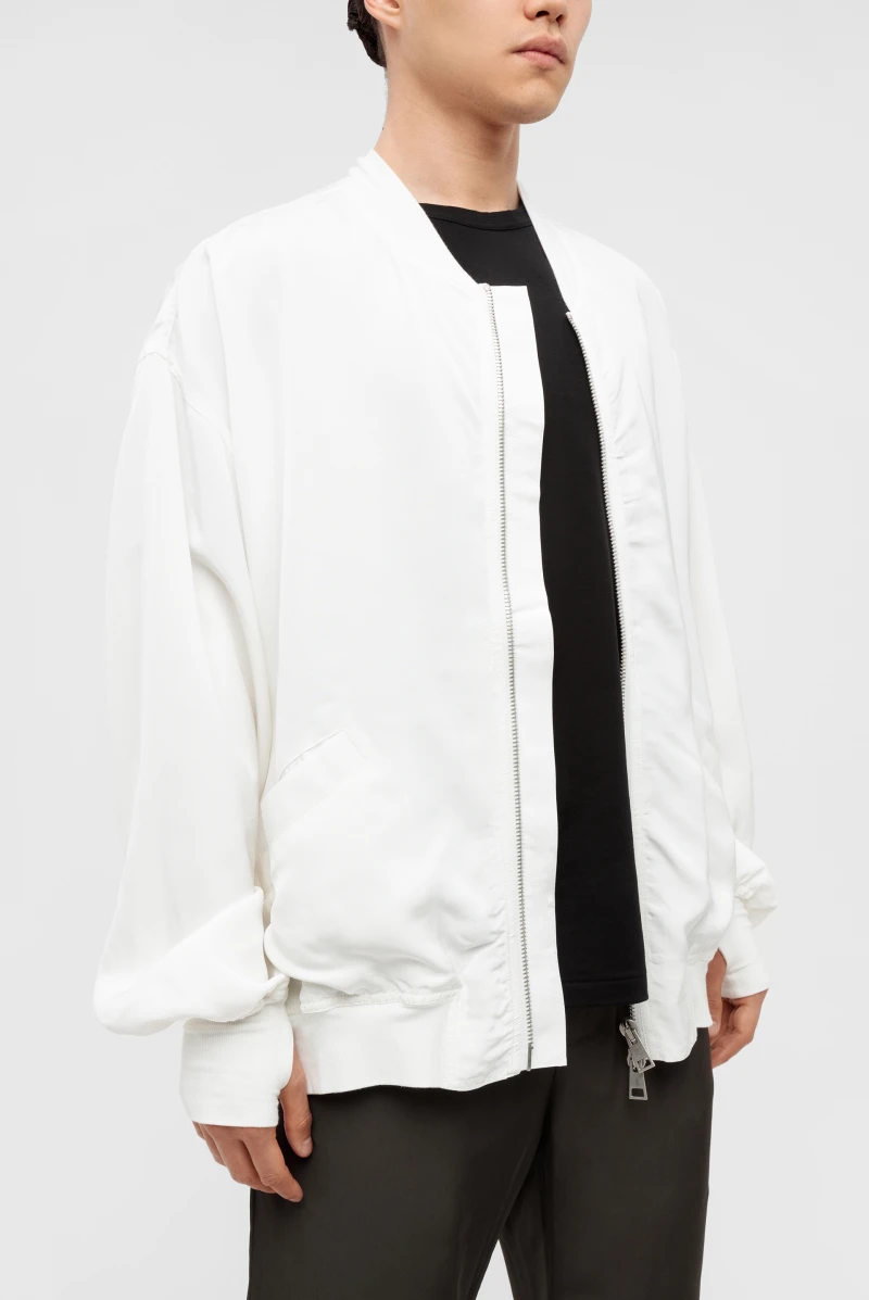 Бомбер Andrea Ya'aqov bomber jacket white 9711231080