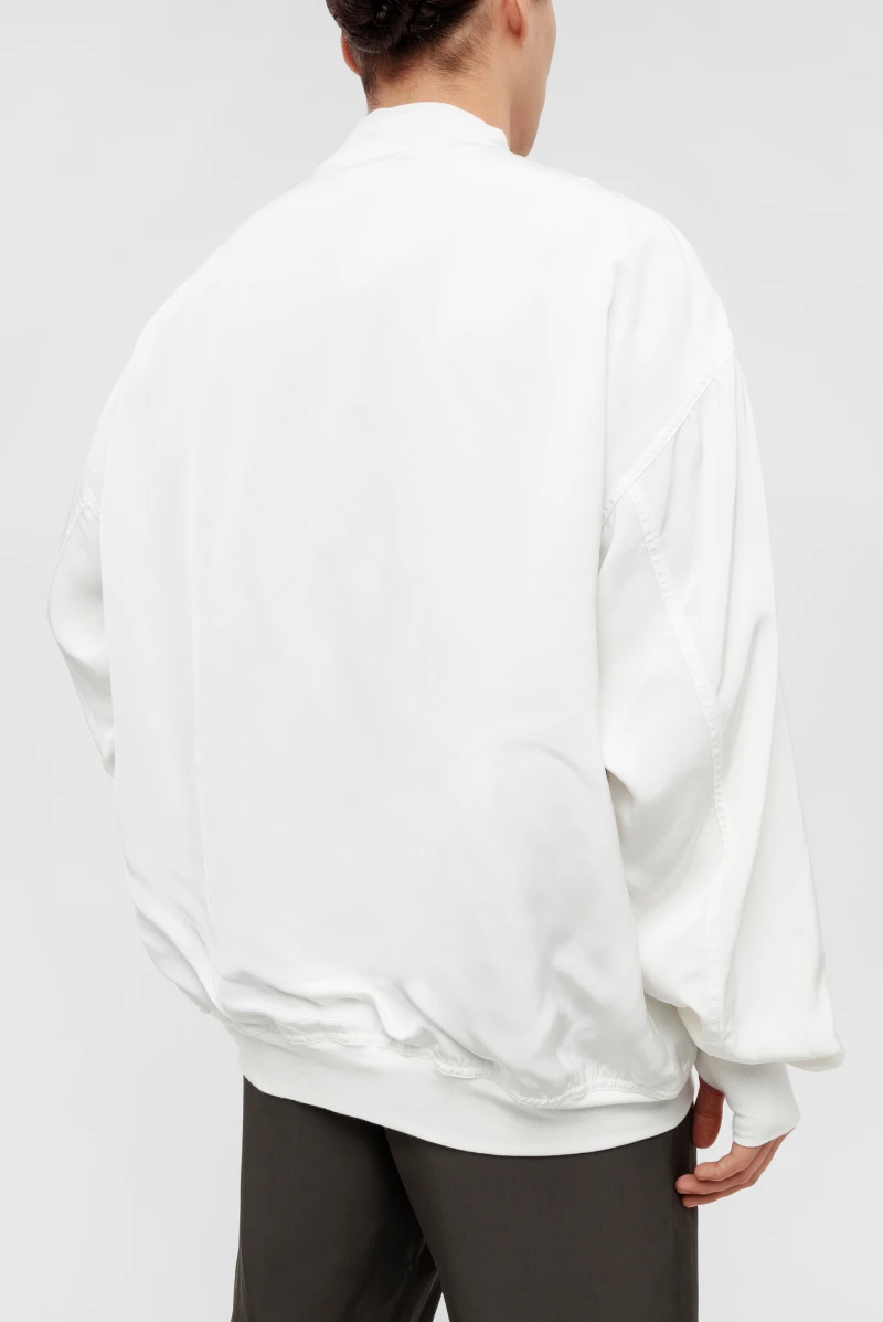 Бомбер Andrea Ya'aqov bomber jacket white 9711231080