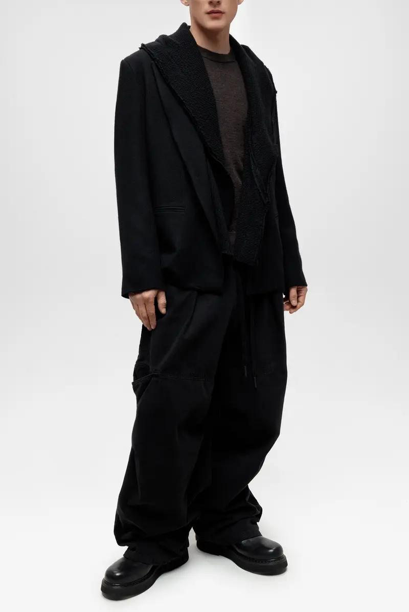 Куртка Andrea Ya'aqov jacket + hoodie black 9711252073 - купить в