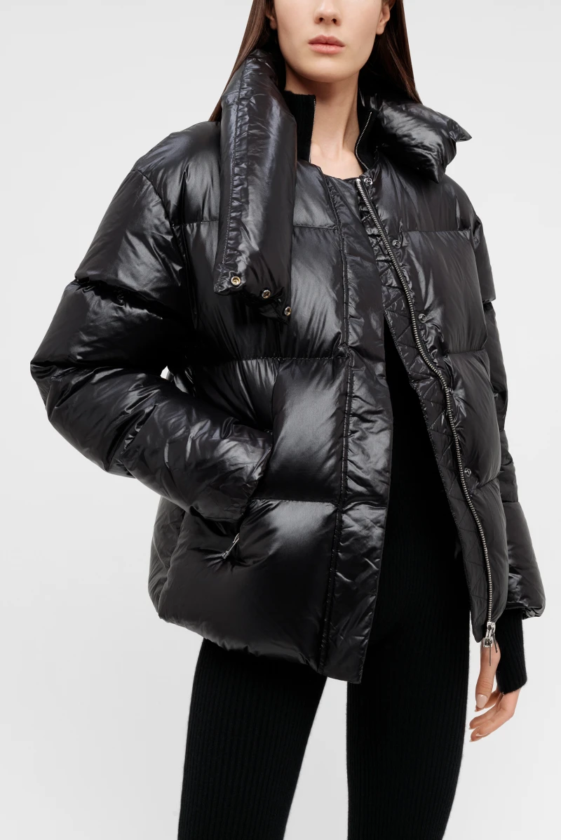 Пуховик Jacob Lee stand collar puffer jacket long version