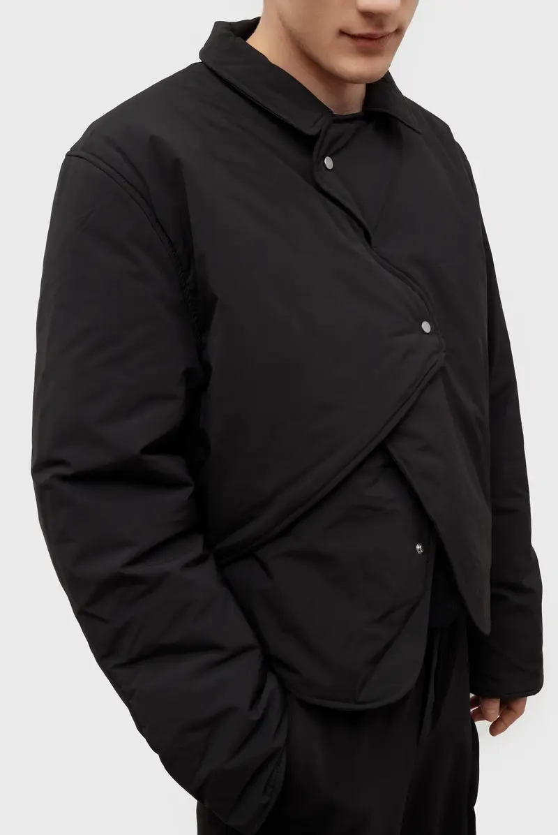 Куртка Heliot Emil concordance puffed shirt black 9766251007