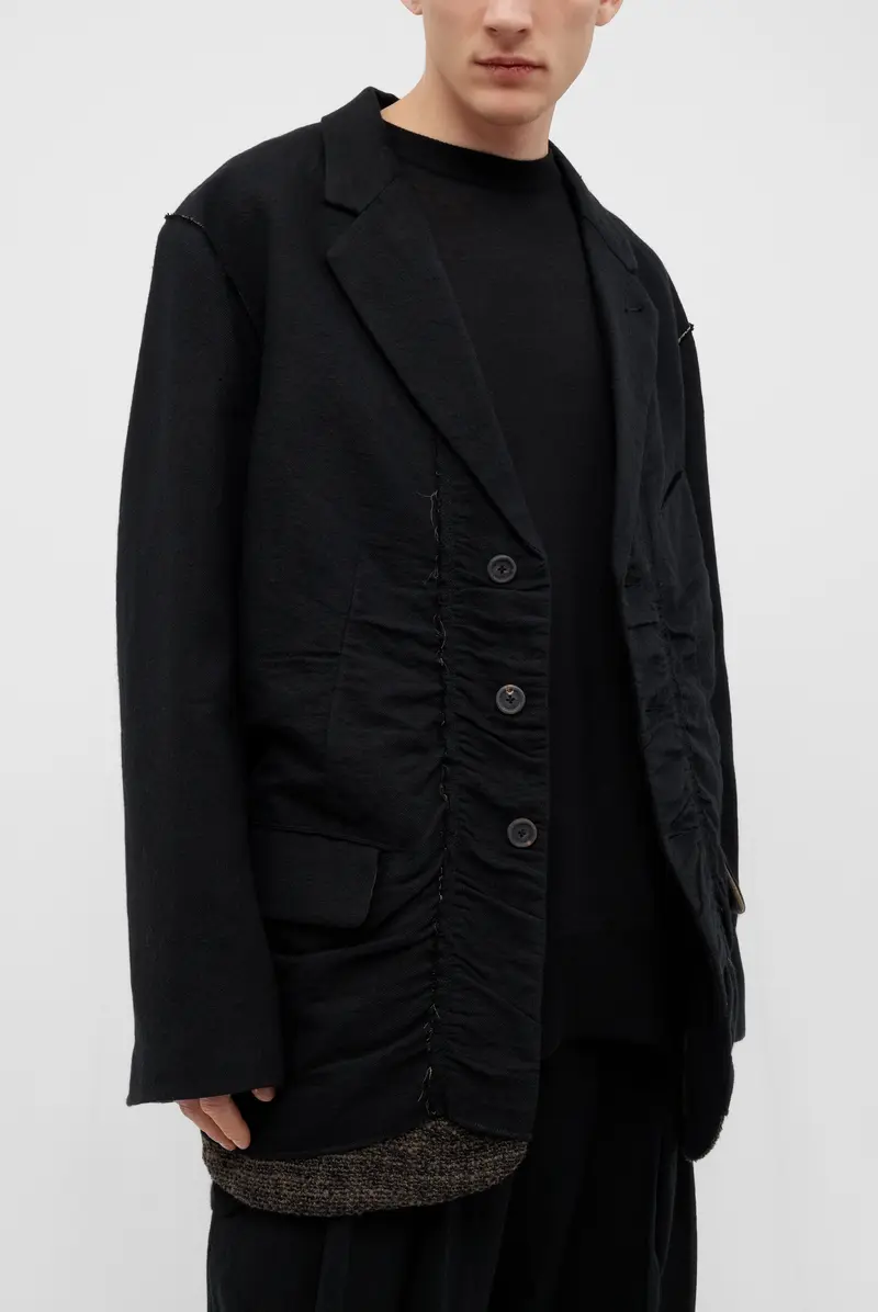 Пиджак ZIGGY CHEN raw-edge shoulders three button jacket