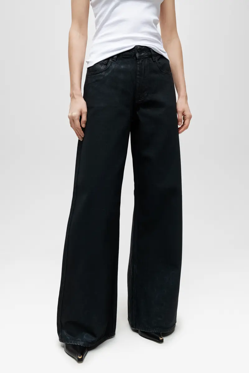 Джинсы Marine Serre jeans wpa159acden0007 black 9837261023