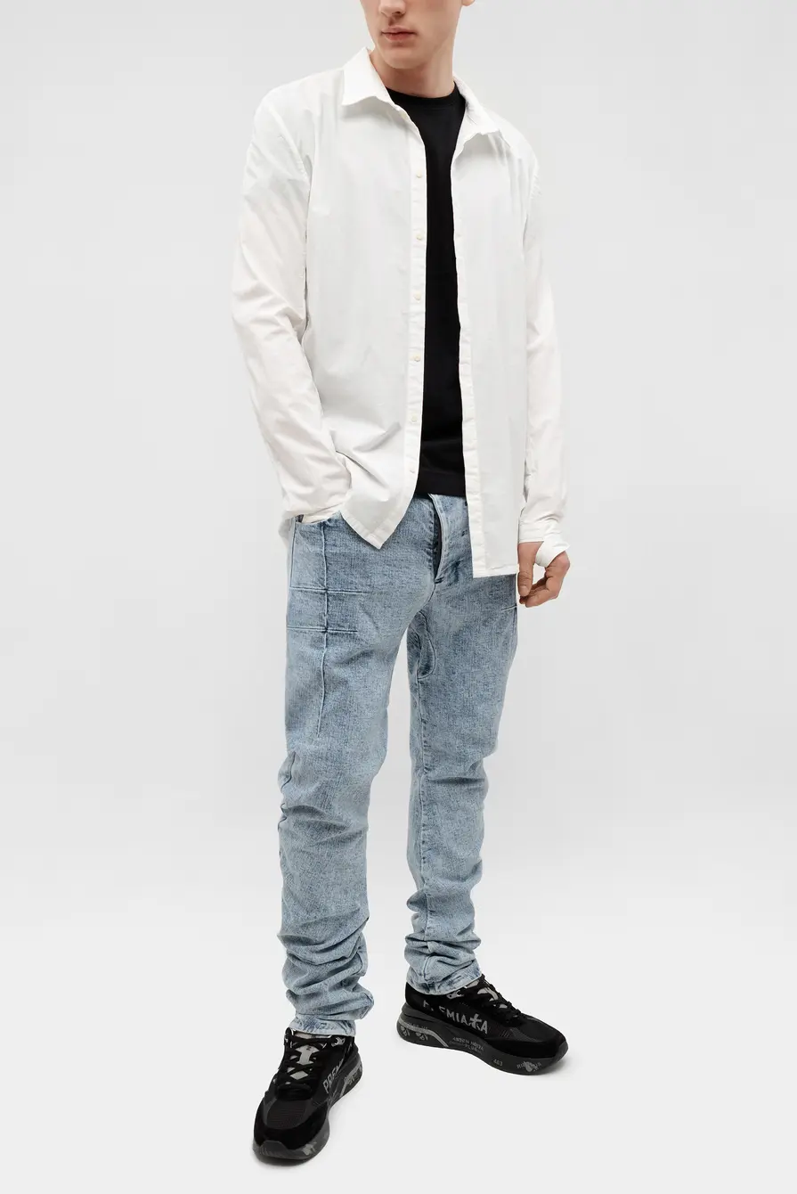 Рубашка Boris Bidjan Saberi shirt7 f1501m off white Рубашка Boris Bidjan Saberi shirt7 f1501m off white