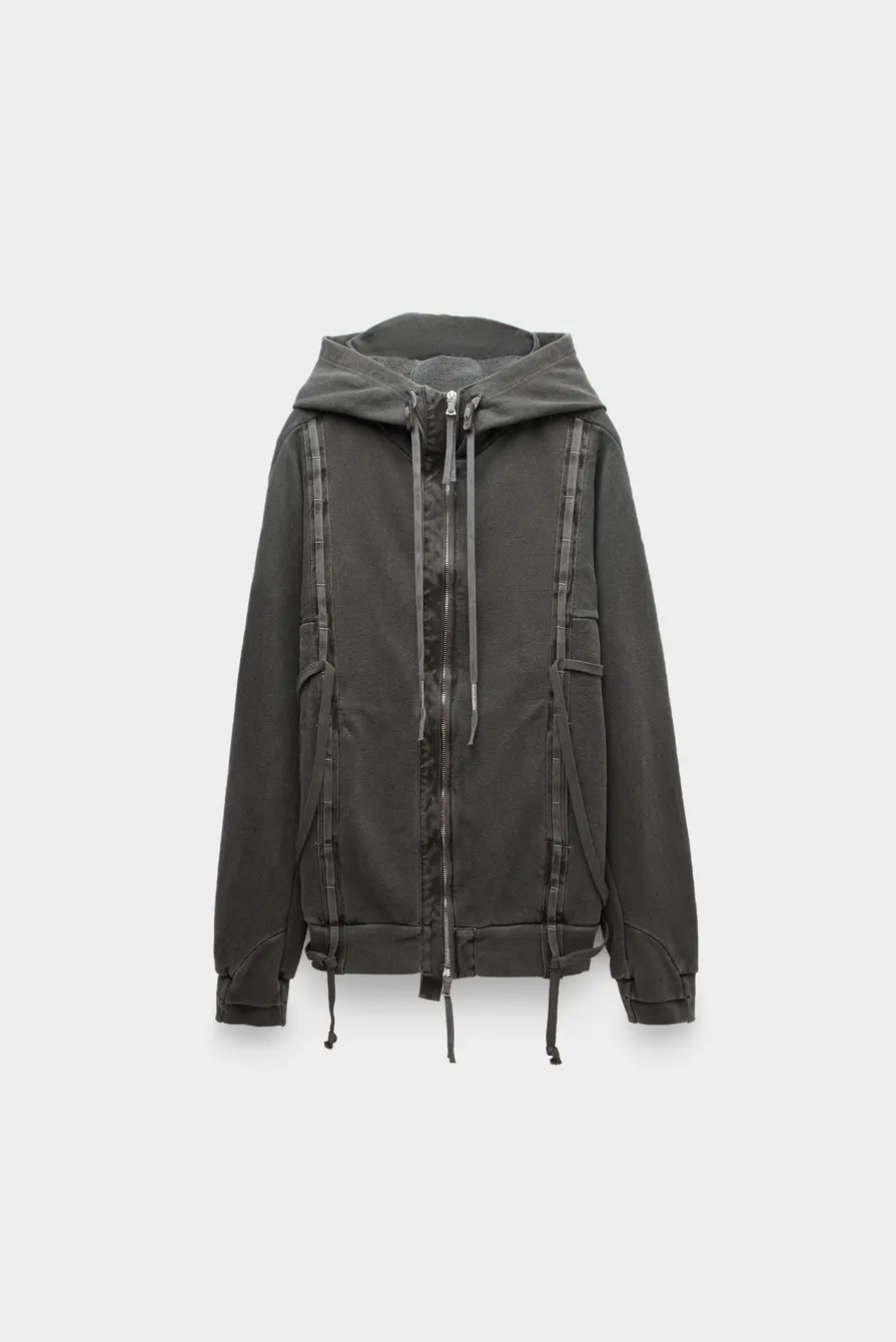Куртка Boris Bidjan Saberi zipper5 fpf00006 dark grey