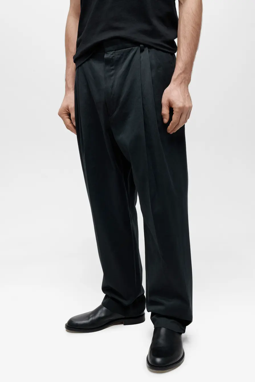 Брюки Dries Van Noten phoenix m.w.pants black trousers