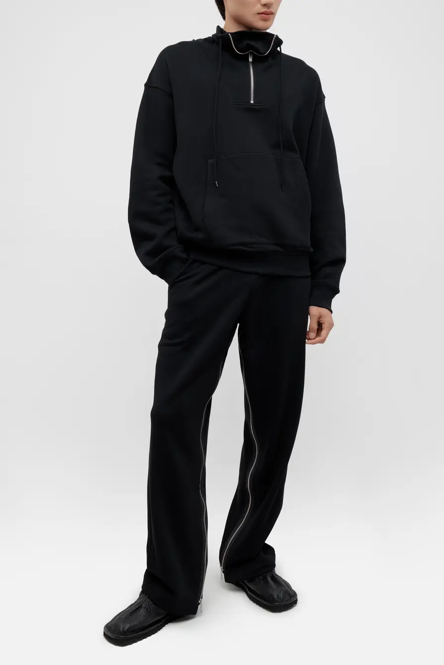 Брюки Helmut Lang gusset sweat pnt.lt black 9033242021