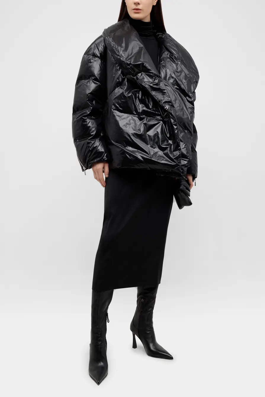 Пуховик Helmut Lang apex cocoon jkt black 9033242026 - купить в