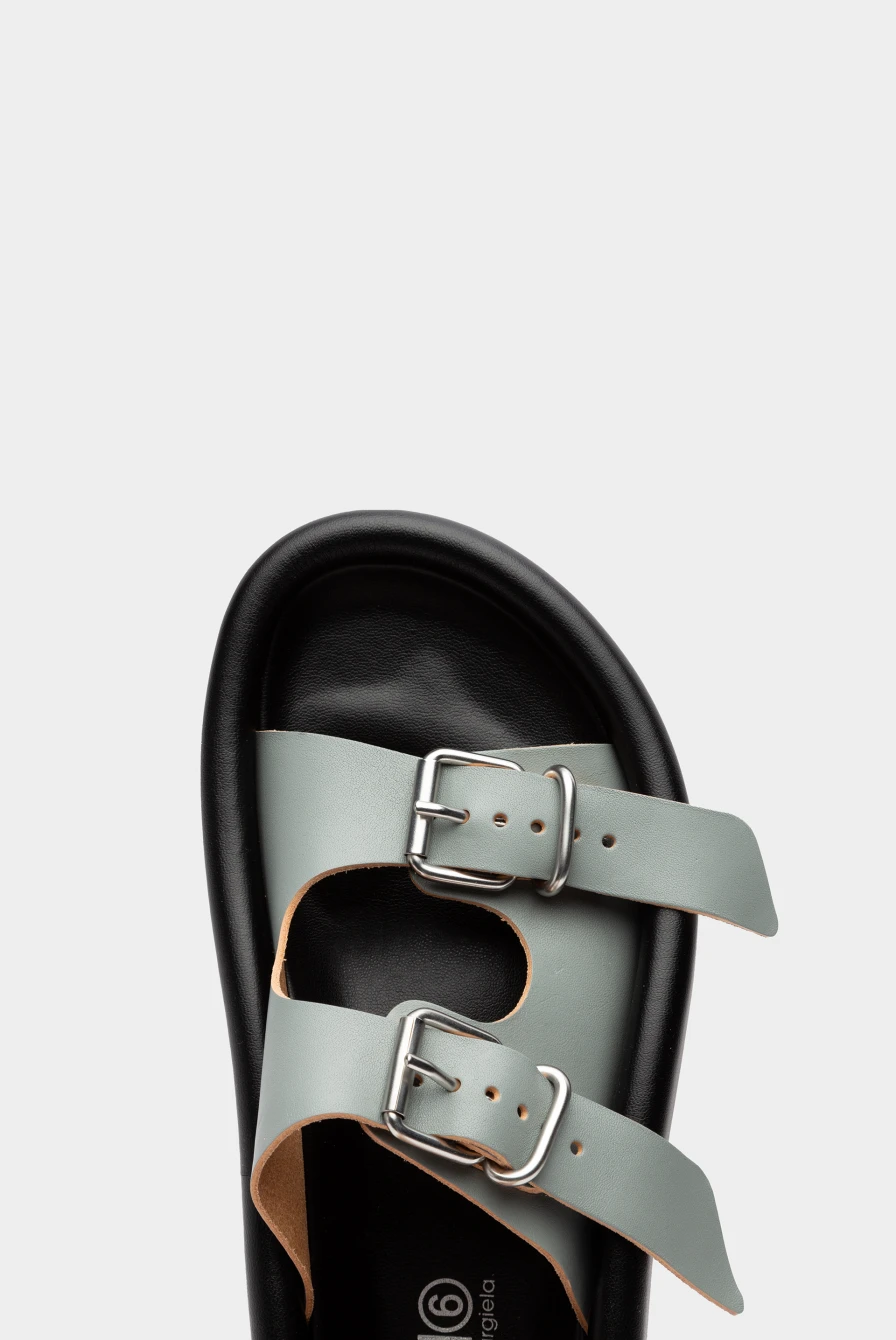 Сандалии MM6 Maison Margiela sandals wrought iron/black 9050231133