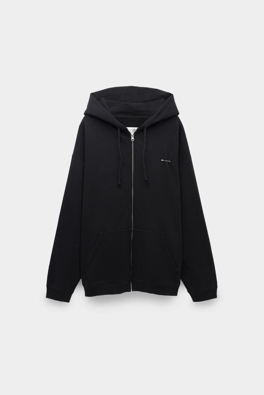 Худи MM6 Maison Margiela sweat jacket black 9050241043 - купить в