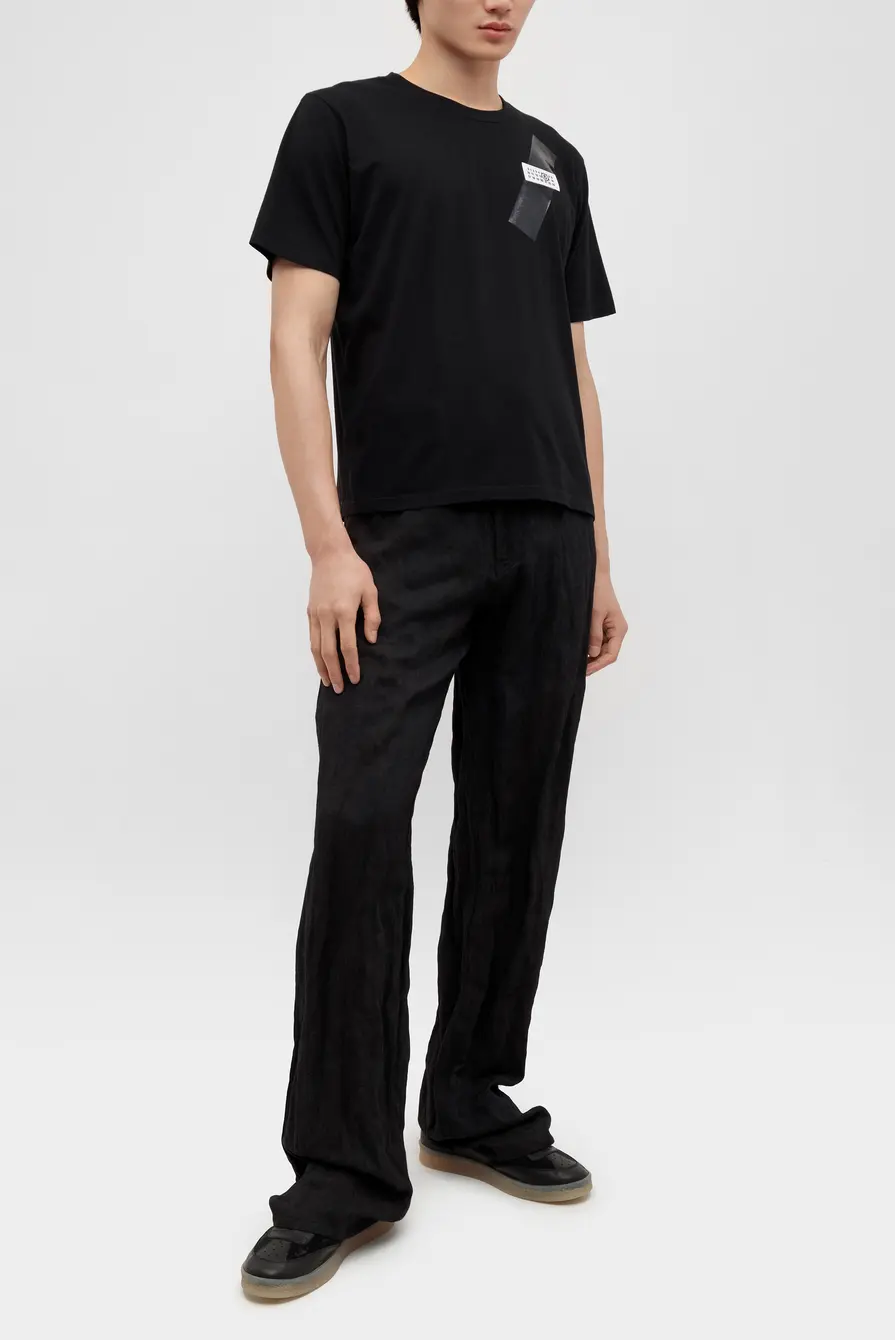 その他 MM6 Maison Margiela S52GC0336 M20048 shirt 'Off White' - MM6 Maison Margiela White Taped Logo T