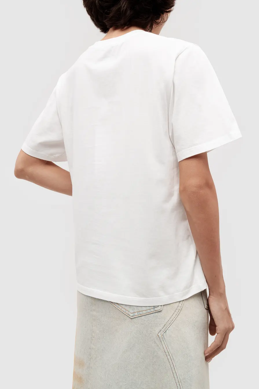 MM6｜ (S52GC0336 M20048 101) MM6 Maison Margiela]☆S52GC0336 M20048 101 ロゴTシャツ