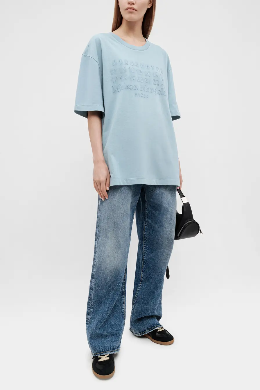Футболка Maison Margiela t-shirt s50gc0705 s24567 488 blue