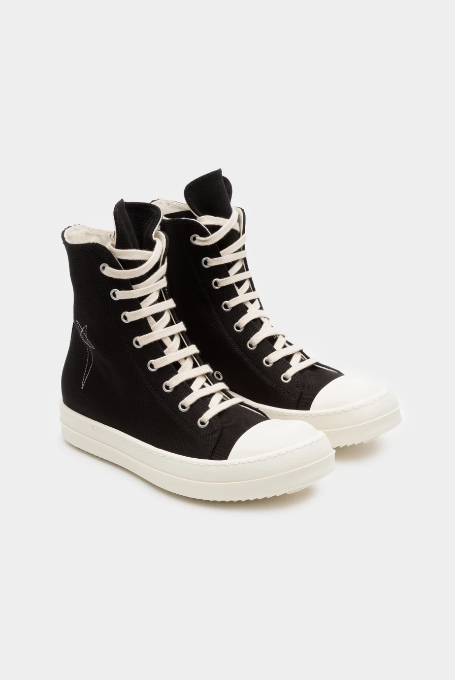 Кеды Rick Owens sneaks black/pearl/milk 9073232133 - купить в