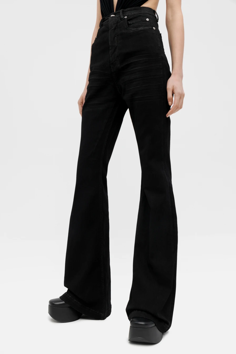 パンツ rick owens bolan bootcut jeans size33 Джинсы Rick Owens bolan bootcut black 9073232253 - купить в Москве
